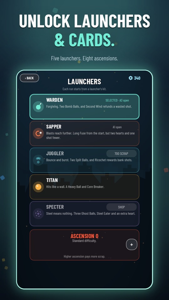 Unlock launchers and cards.